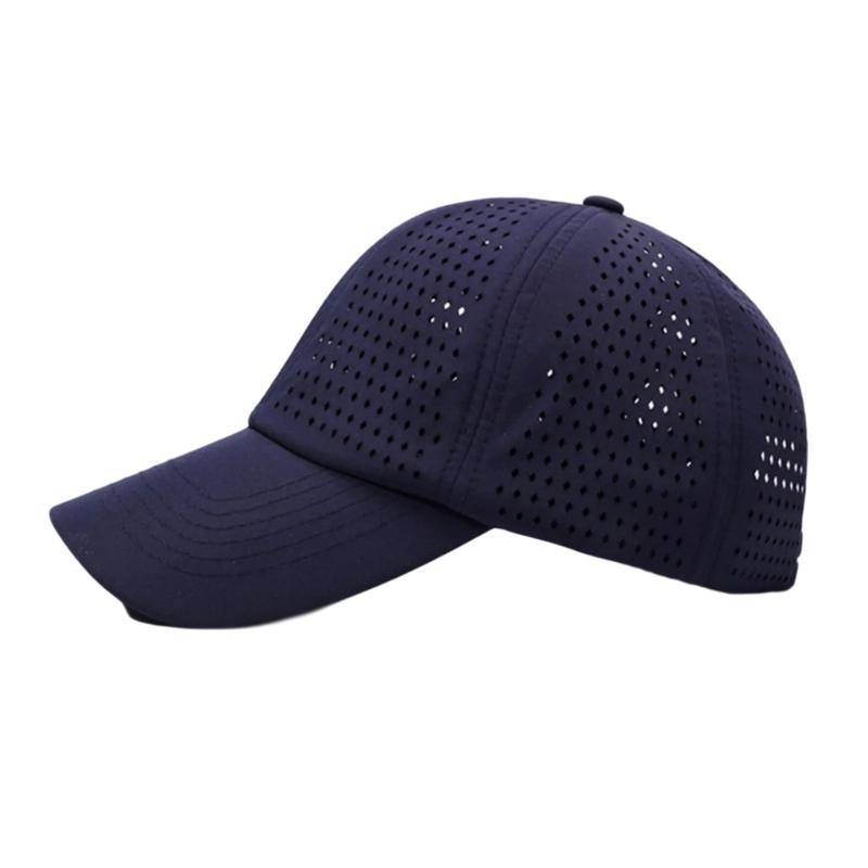 Sporty Polyester Sun Hat Adjustable Unisex Hat Sweat Wicking Design Outdoor Hiking Accessories