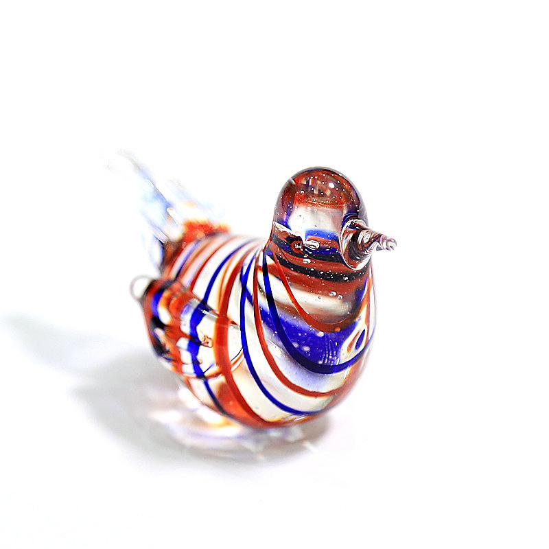 Handmade Murano Glass Bird Figurine Cute Mini Animal Statue Home Desktop Ornament Indoor Living Room Art Decor Craft Collectible