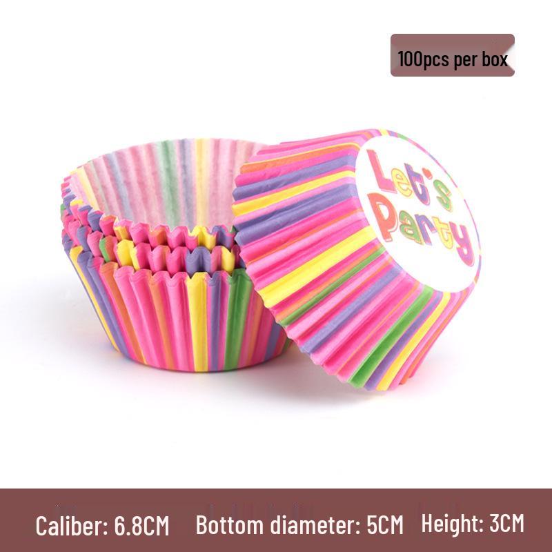 Snowy Niang Oilproof Cartoon Cake Cups - Cupcake Liners & Butter Paper for Baking