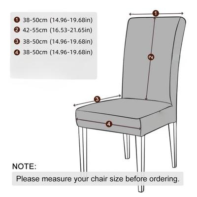 1pc Jacquard Chair Cover Household Antifouling General Chair Cushion Stool Protector with Plant Patteor Simple Design for All Ch