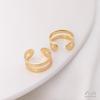 14K Gold-Filled Color-Preserving C-Shaped Ear Clip No Piercing Cuff Earrings - Handcrafted Jewelry Accessories