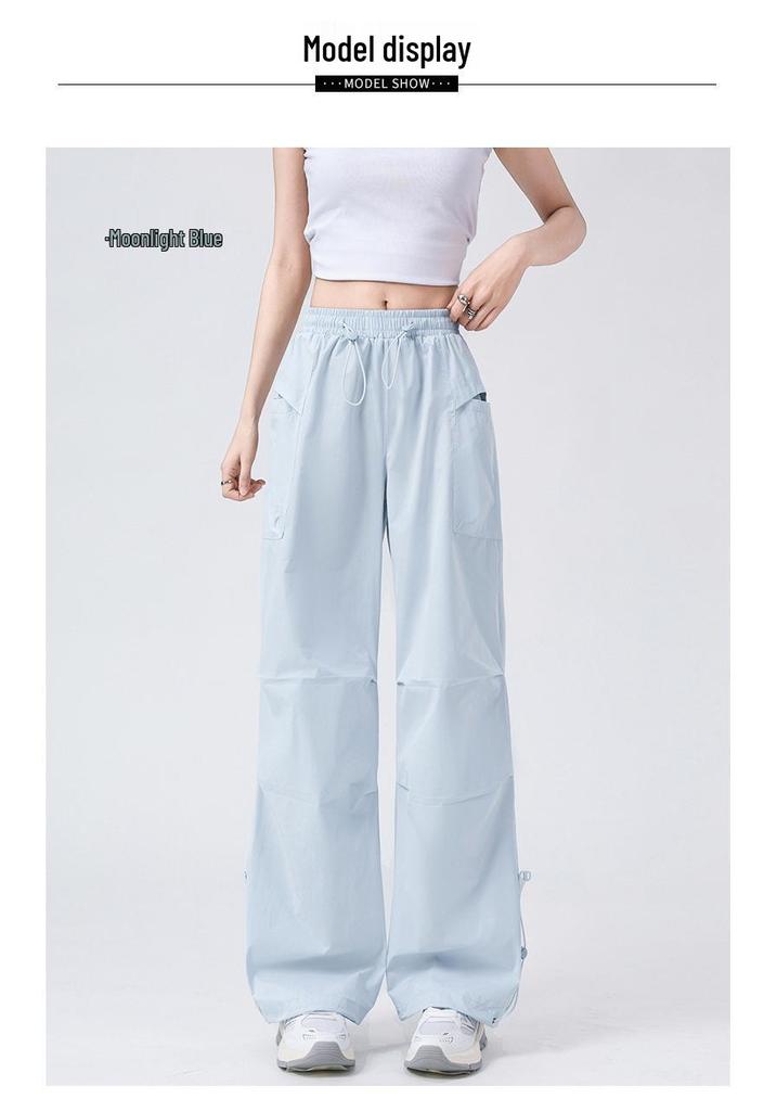 Damen Schnelltrocknende Weitbeinige Fallschirmjägerhosen - Frühling/Sommer Wasserdicht, Atmungsaktiv Outdoor Sportbekleidung