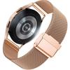 Milanese Bracelet + Case with Screen Protector for Samsung Galaxy Watch 4 40mm, Rose Gold