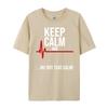 Keep Calm and Ok Not That Calm Funny Medical ECG Emergency Brand T Shirt Streetwear Tshirts St Patricks Day New Tshirts