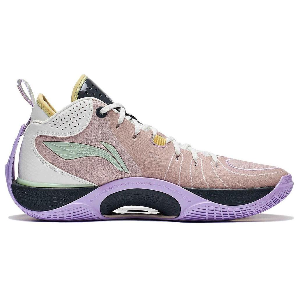 Li Ning Wade Shadow 5 Cushioning Slip Resistant Low Top Basketball Shoes Men's Umber White ABPT053-8