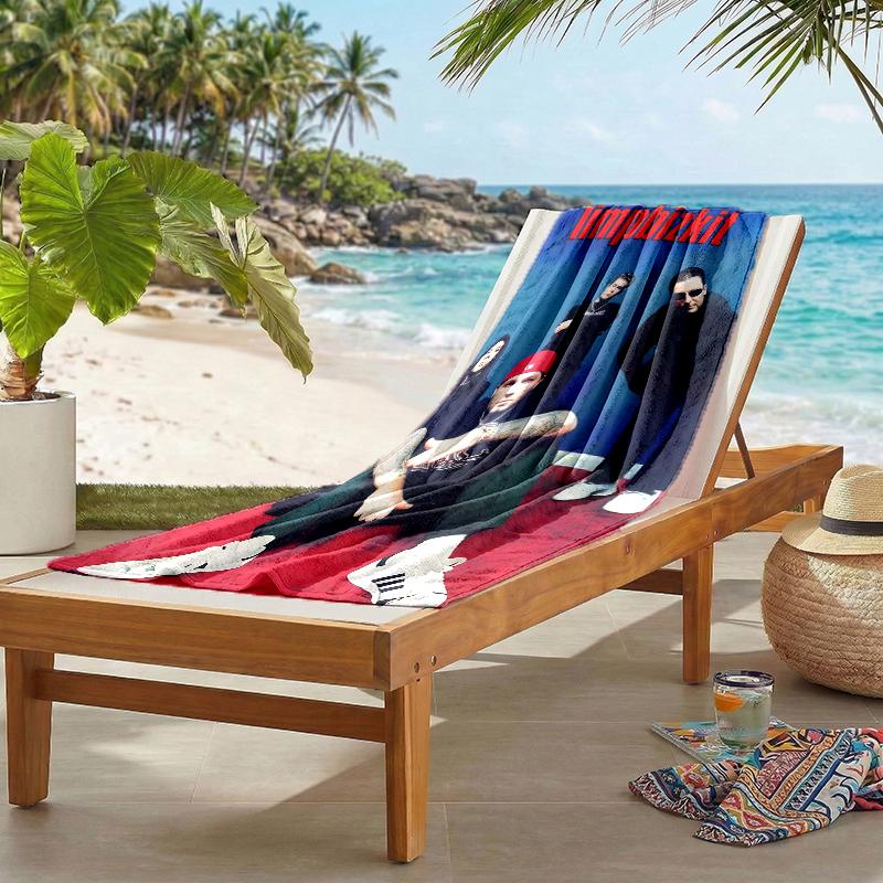 Limp Bizkit Fashion Beach Towel: Ideal for Summer Adventures Soft, absorbent and quick drying suitable for swimming and bathing