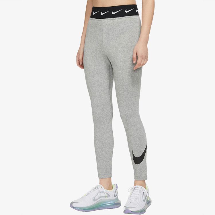 Nike Sportswear Club High-Waisted Tight Shark Leggings Women Leggings Dark-Gray CJ1985-063