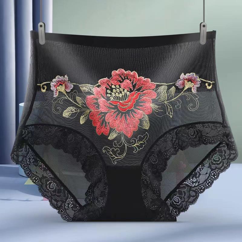 

Women Fashion Shapers Lace Pantie Briefs Shapewear Lady Underwear XL чорний