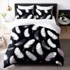 Peacock Feather 3D Digital Printing Three-Piece Set, Bedding Quilt Cover, Direct Sales