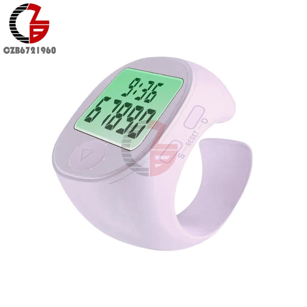 

LCD Digital Tasbih Tally Counter Smart Electronic Muslims Tasbeeh Finger Counter for Prayer Time Vibration Reminder Waterproof білий