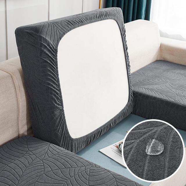 Waterproof Sofa Seat Cushion Cover Stretch Jacquard Sofa Cover Furniture Protector For Pets Kids Removable L Shape Couch Covers