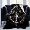 1pc Witch's Hat Illuminated by Stars and Moonlight  Cute Design for Home Decor, Gift Idea, Living Room, Travel, Camping, Car Blankets