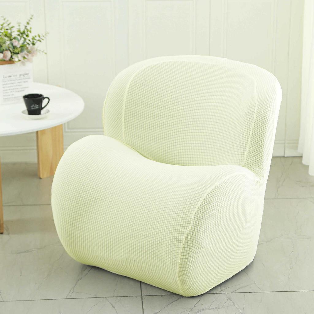 Elastisches Einzelsofa-Set All-Inclusive Internetcafé Universal Stuhlbezug Halbkreisförmiger Spind Kleiner Sofaüberwurf