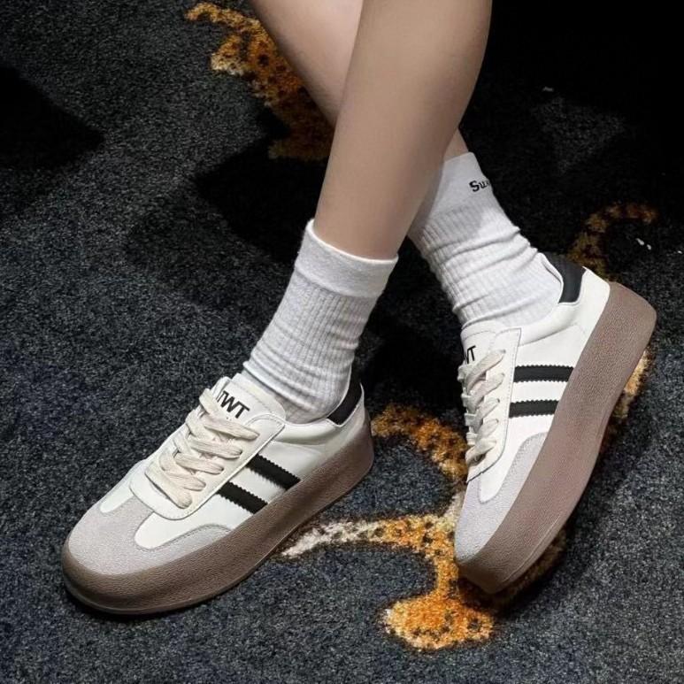 Leather Casual Sports Board Shoes Platform Star Shoes Women's Autumn New Versatile Little White Shoes
