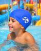 Aqua-Sport Czepek Pu Junior Dolphin Swim Cap Navy As95070