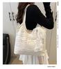 Super hot new seaside weaving large-capacity tote bag women's summer casual lace mesh single shoulder armpit bag