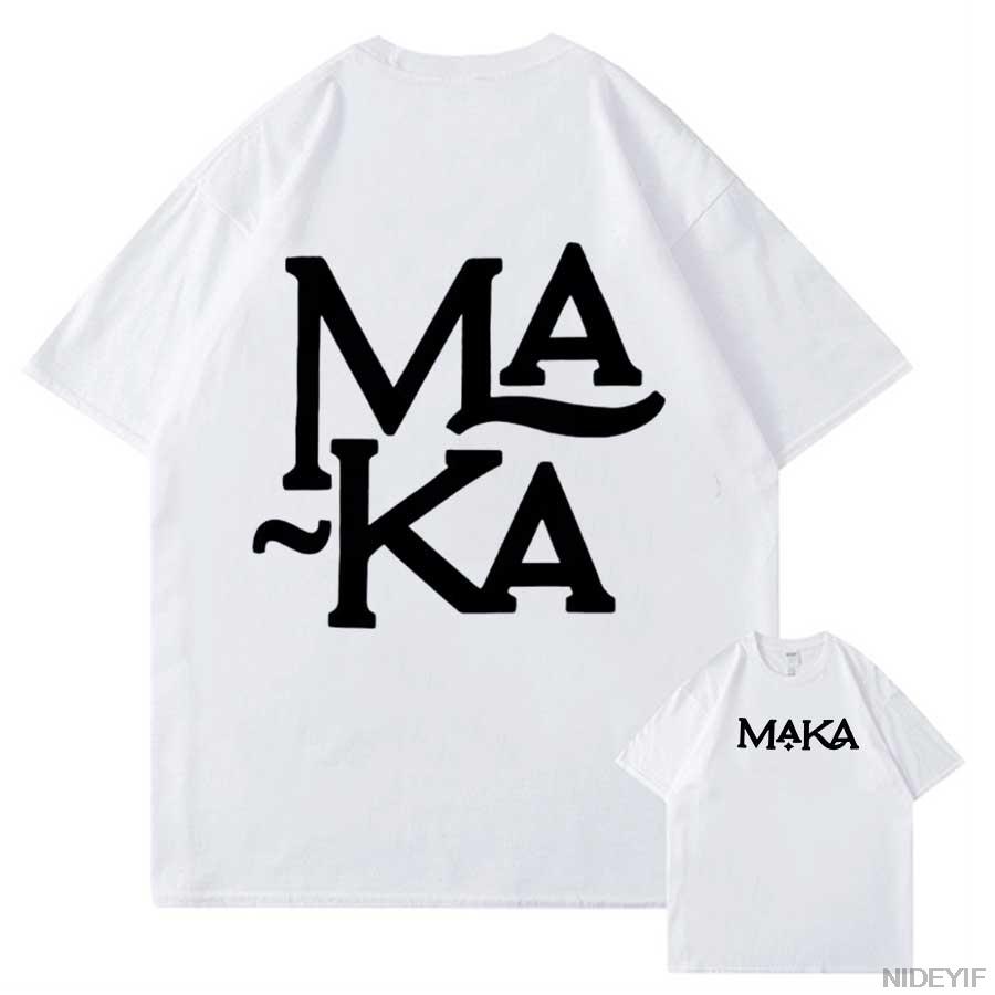 

Rapper Maka 2025 Aura Tour Merch T shirt for Unisex Women Hiphop Streetwear Oversized Tops 100 Cotton TShirt MK5 S