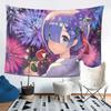 Anime Girl Fireworks Tapestry  Celebrate Holiday Moments with Vibrant Artworks  Perfect for Bedroom and Living Room Decoration