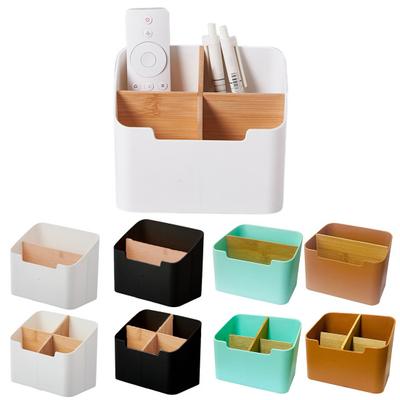 Caixa de Armazenamento Organizador de Mesa Livre de Bagunça Porta Controles Remotos Porta-Papelaria Caixa Organizadora para Espaço de Trabalho Suprimentos de Escritório