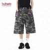 YUZHAOLIN Men's Camouflage Wide-Leg Capri Jeans