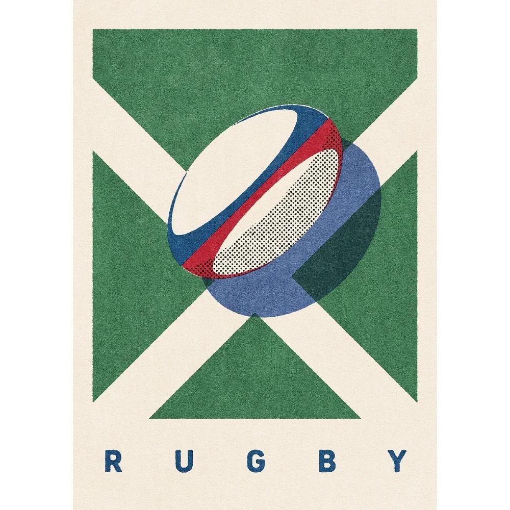 Palloni Sportivi Divertenti Giochi Estivi Poster Stampa Pallone da Rugby Pallacanestro Pittura su Tela per Cameretta Bambini Quadri da Parete Decorazione Camera da Letto Ragazzi