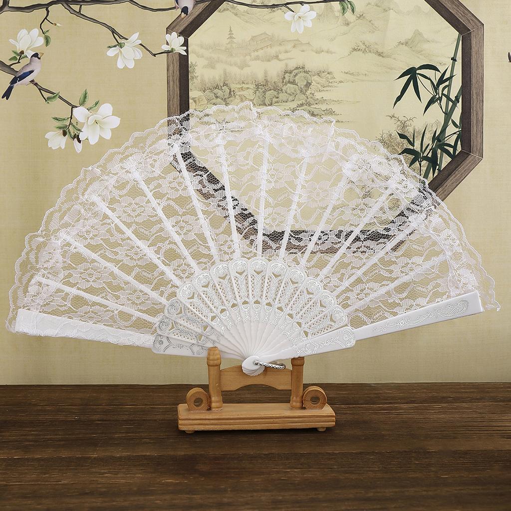 Retro Lace Lace Women's Folding Fan, Dance Performance Photography Photography Props