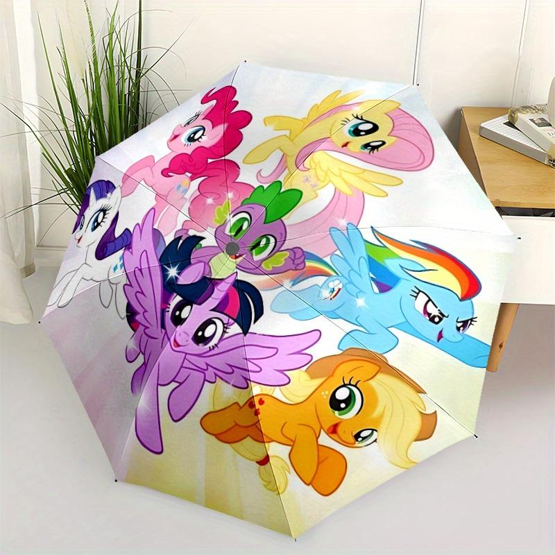 1pc My Little Pony Automatic Open/close Folding Umbrella, Compact Portable Travel Umbrella, Perfect Gift, Durable Construction yy250813086