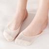Spring and Summer Mesh Half Palm Socks Thin Sponge Cushion Garter Socks Invisible Non-slip Socks