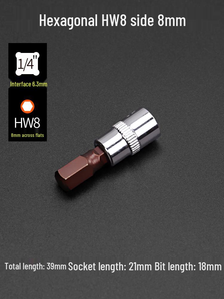 Compact Hex Torx Socket & Phillips Screwdriver Set, T30 Flower Bit