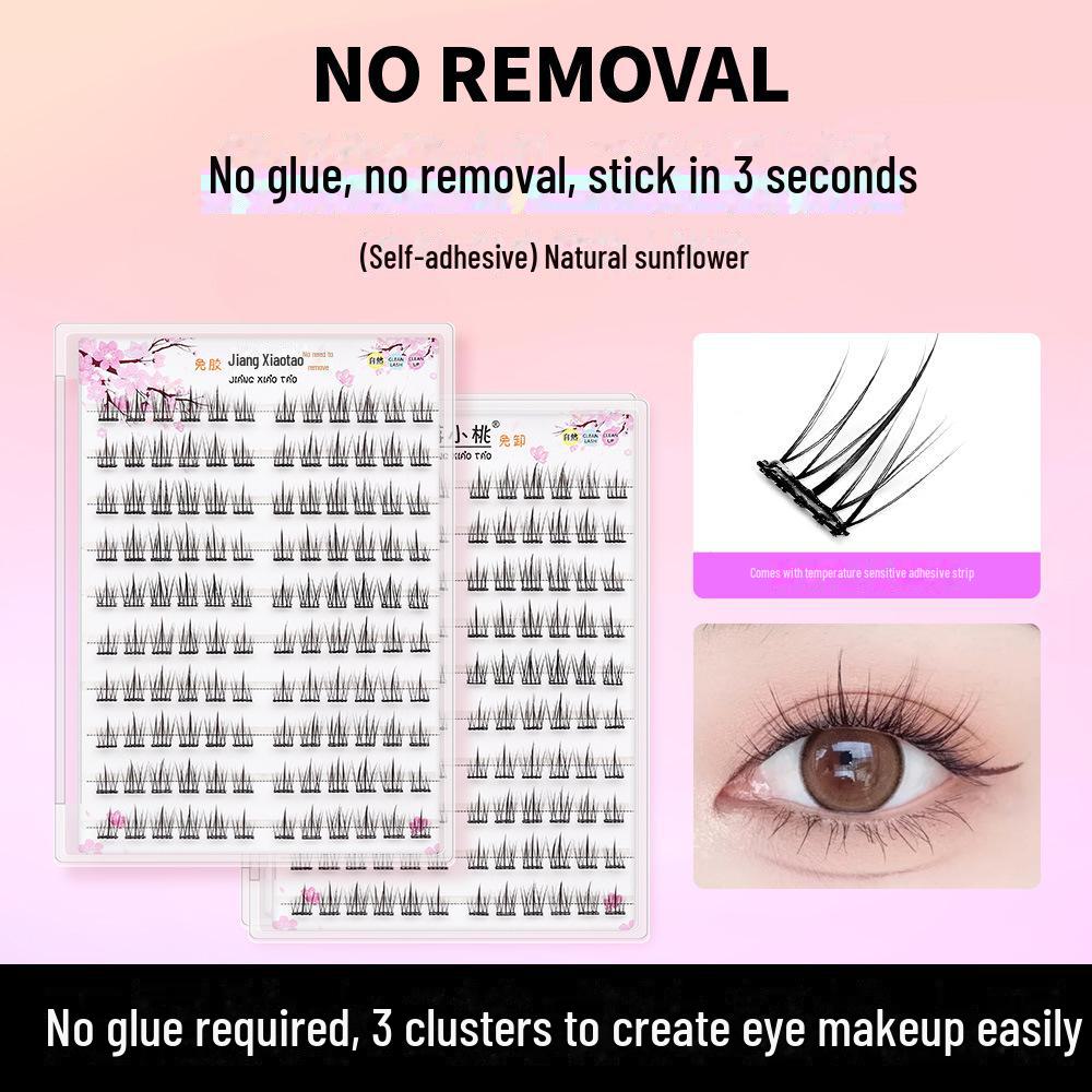 

Подсолнух Натуральные Накладные Ресницы Без Клея: Супермягкий, быстрое нанесение, длительная фиксация без клея