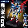 MOC Technical Freedom Destiny Mecha Model Building Blocks Anime Mechanical Armor Robot Figures Bricks Toys for Kids Adults Gifts
