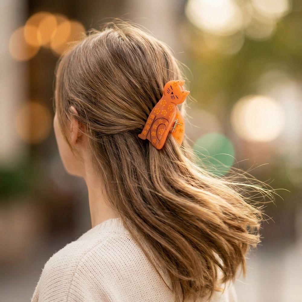 Fashion Acetic Acid Animal Acetate Hair Claw Floral Flower Dog Shark Clip Headdress Cartoon Dachshund Hairpin Female