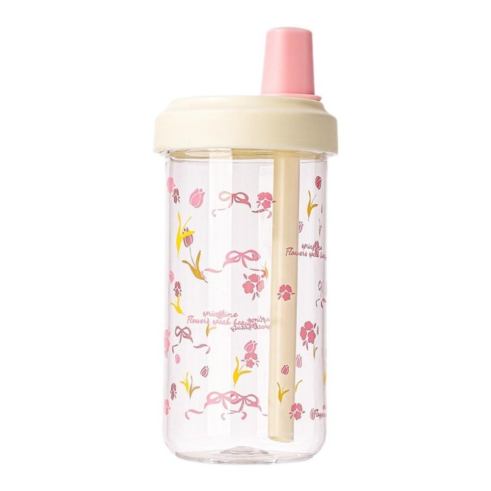 500ml Straw Water Bottle Plastic Milk Tea Drinks Water Cup Fashion Coffee Juice Cups