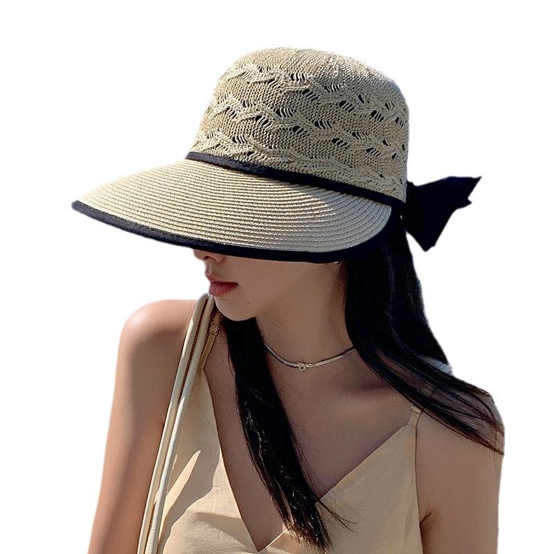 Women's Summer Large Brim Woven Straw Sun Hat for Outdoor & Beach