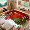 Christmas Theme Soft Crystal Velvet Rug Custom Name & Text Print Non Slip Floor Rug for Bedroom Living Room