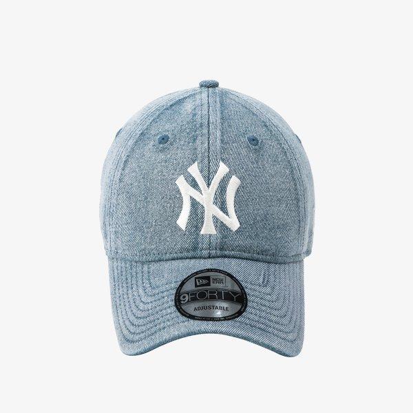 New Era New York Yankees Denim Unstrukturierte Baseballkappe Hellblau 14881501
