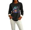 Women's Sweatshirt Halloween Print Round Neck Long Sleeve Casual Winter Top