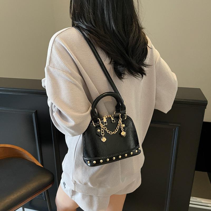 Niche design high-end chain portable shell small bag women's 2025 new fashionable shoulder oblique span bag