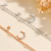 Star and Moon Bracelet for Women, Niche Fresh and High-end Design Sense Ins Wind Double-layer Star Bracelet Jewelry for Women