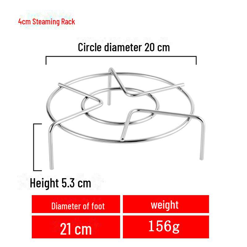 15-25cm Stainless Steel Non-Magnetic Steaming Rack for Vegetables