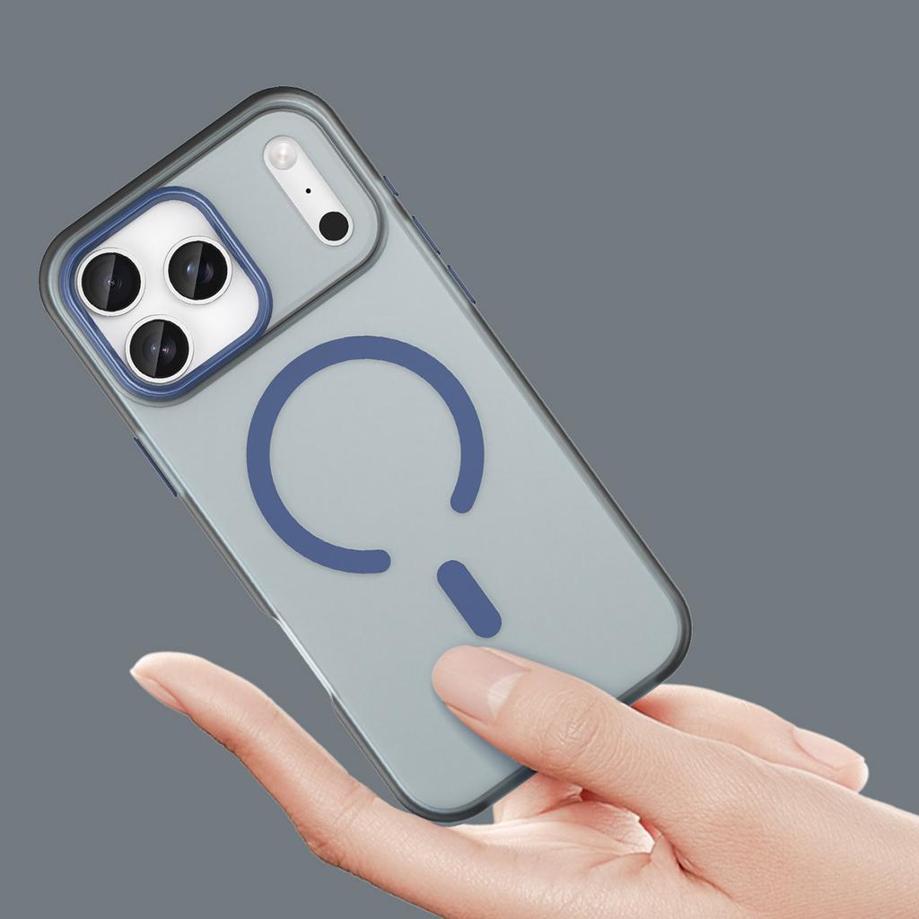 Etui case na iPhone 17 Pro Max Magnetic Abrasive MagSafe - matowe niebieskie
