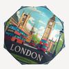 1pc London Bus Automatic Folding Umbrella Portable Collapsible Umbrella for All Seasons, 8-Rib Durable Construction, Perfect Gift 050
