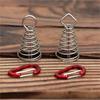 1-5pcs Tent Rope Tensioner Fishbone Deck Anchor Nail Windproof Octopus Deck with Spring Bucklesuitable for Outdoor Camping Tools