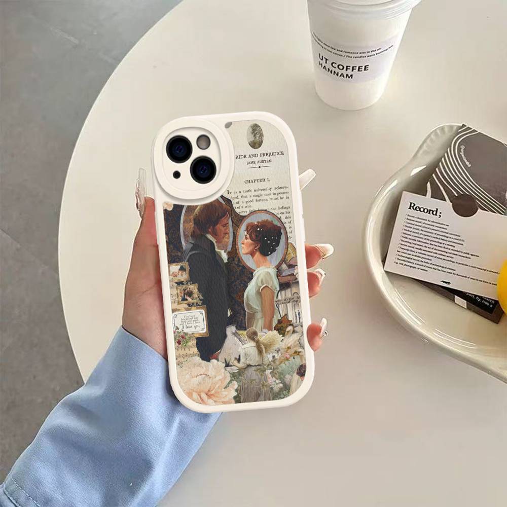

Pride And Prejudice Jane Austen Phone Cover For IPhone 11 12 13 14 15 16 Pro Max Mini Plus Soft Leather Case 11 pro max