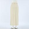Autumn and Winter Elegant Solid Color Fashion Women's Skirt Slim Fit High Waist All-match Pocket Slit Skirt for Women
