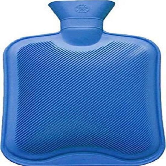 @ Rubber Hot Water Bottle Heating Bag Blue Color