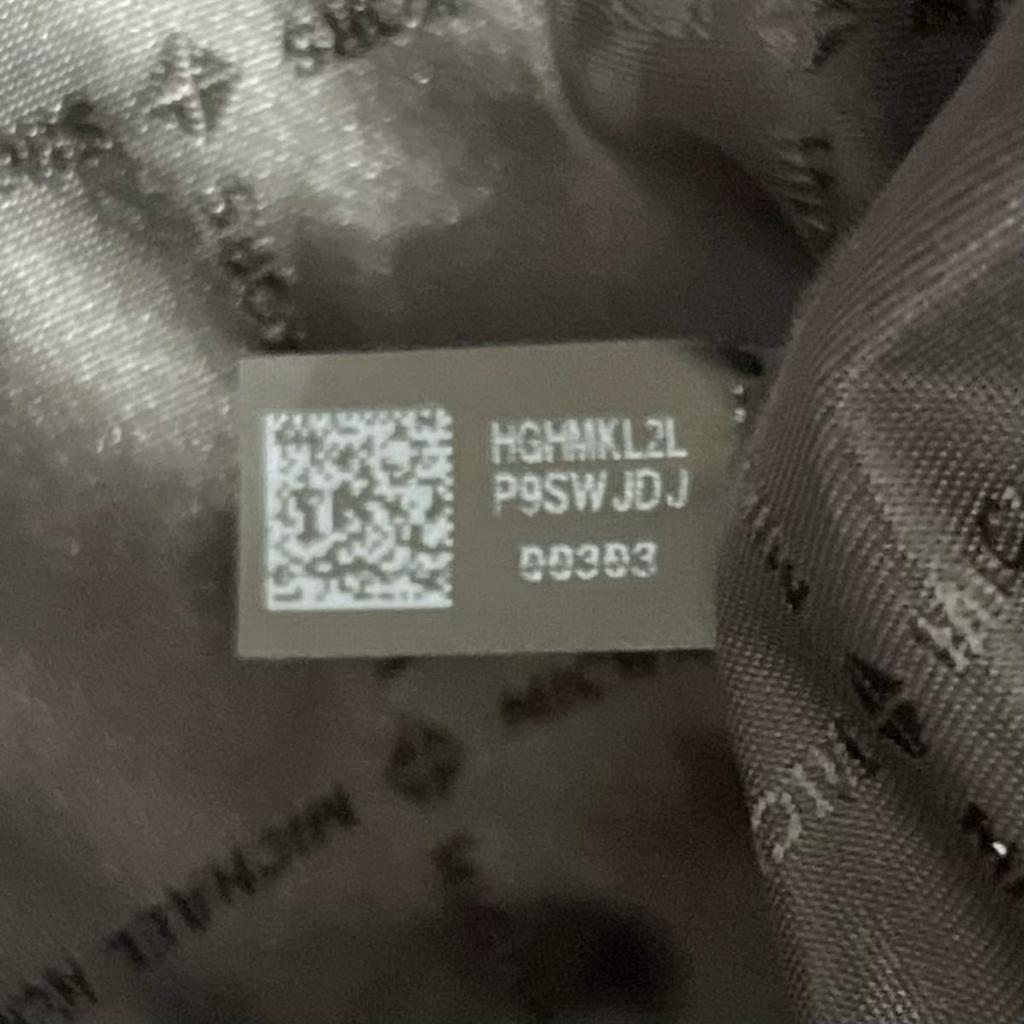 Michael Kors Kimber Large capacity Handbag canvas Ivoryx black Women 35T2G7KT71 Used