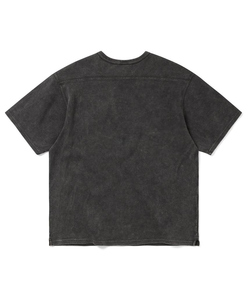 THISISNEVERTHAT Waffle Rugby Tee Charcoal