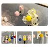 Pack Of 5 Rustproof Strong Adhesive Plastic Towel Hooks Easy Install Bathroom Hanging Hook Wall Mounted Clothes Hangers