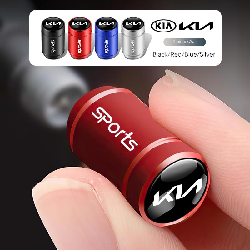 Car Tyre Wheel Valve Cap Cover Auto Accessories For KIA K3 Sportage Carnival K5 Seltos Pegas KX1 EV5 Sonet EV6 K4 EV3 Ceed K8 nlsh83